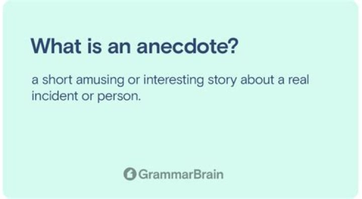 Can anecdotes be made up?