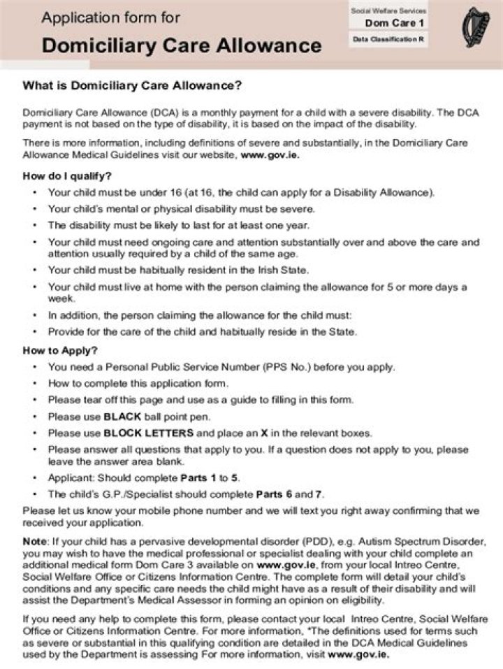 Can domiciliary care allowance be backdated?