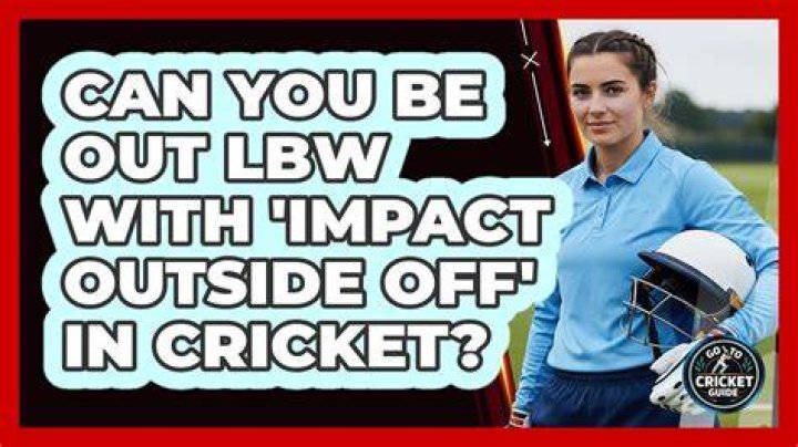 Can lbw pitched outside off?