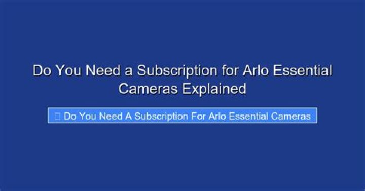 Do you need a subscription for yi camera?
