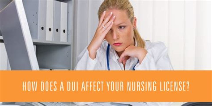 Does a dui affect nursing licensure?