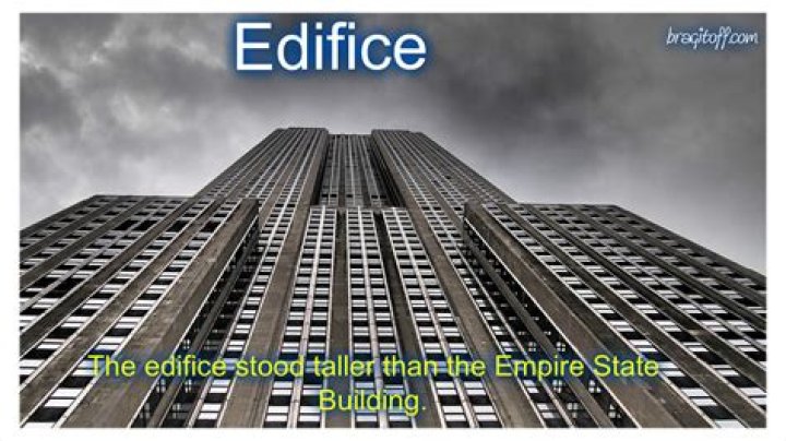Does edifice mean building?