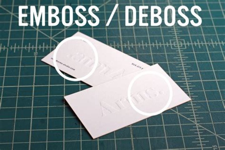 Does embossed mean raised?