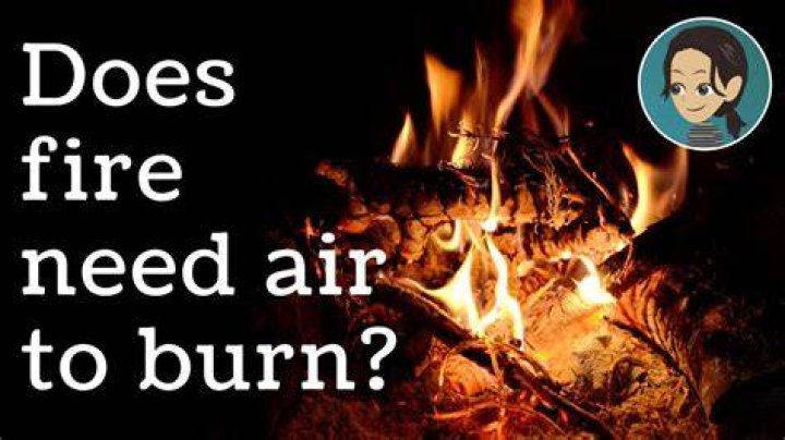 Does fire need air to burn?