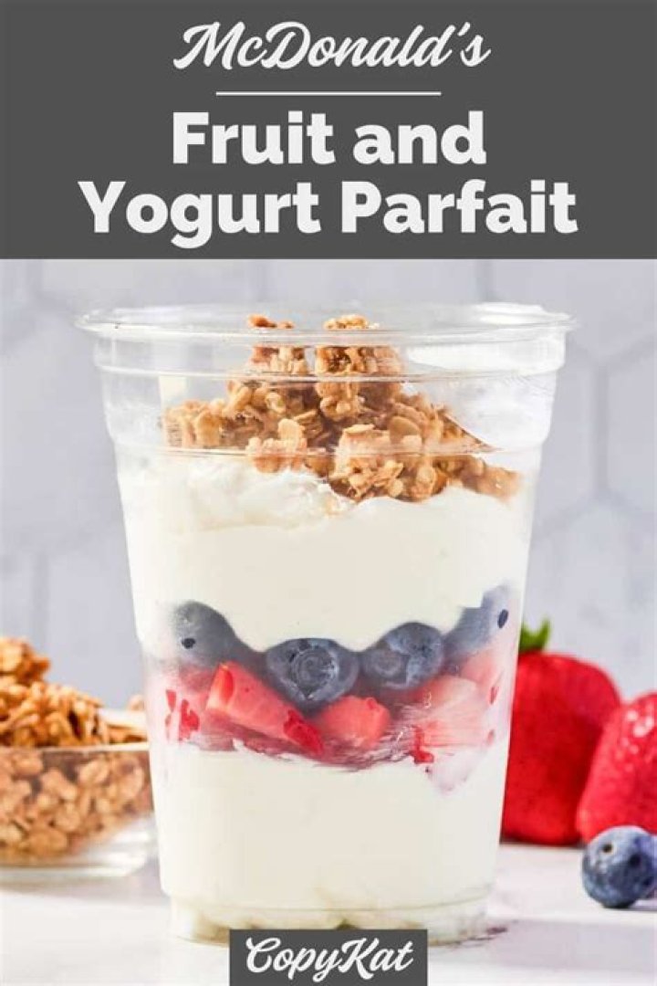 Does mcdonalds have yogurt parfait 2020?