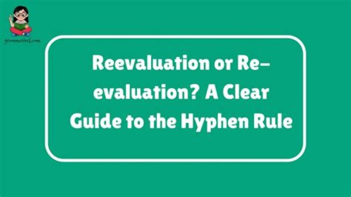 Does re evaluation have a hyphen?
