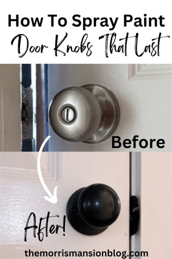 Does spray painting door knobs last?