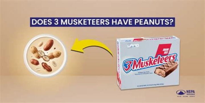 Does three musketeers have peanuts?