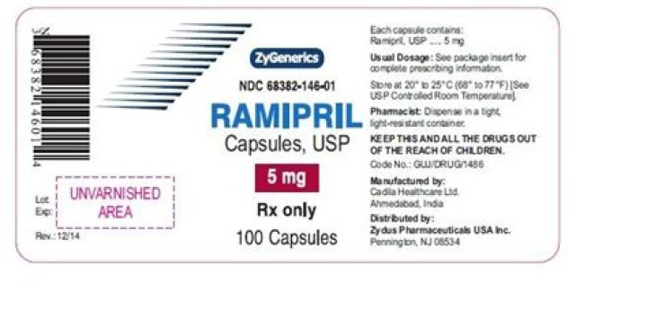 Has ramipril been recalled?