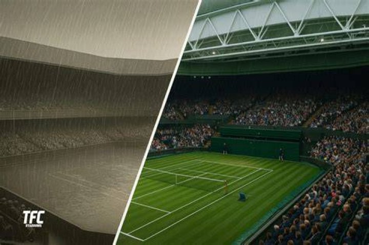 Has wimbledon got two roofs?