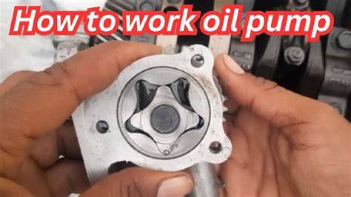 How are oil pumps driven?