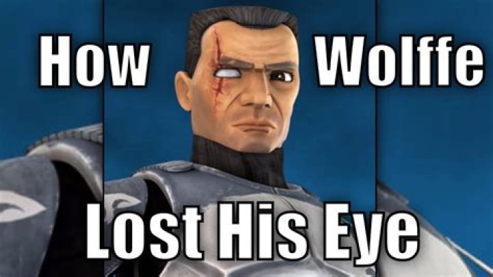 How commander wolffe lost his eye?