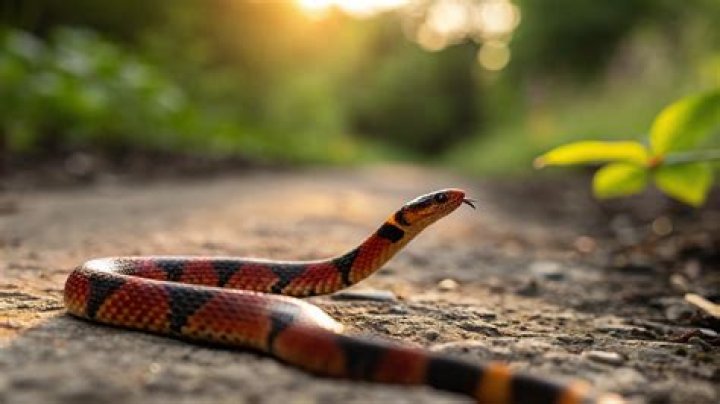 How do coral snakes bite?