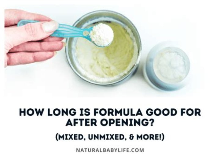 How long does unmixed formula last?