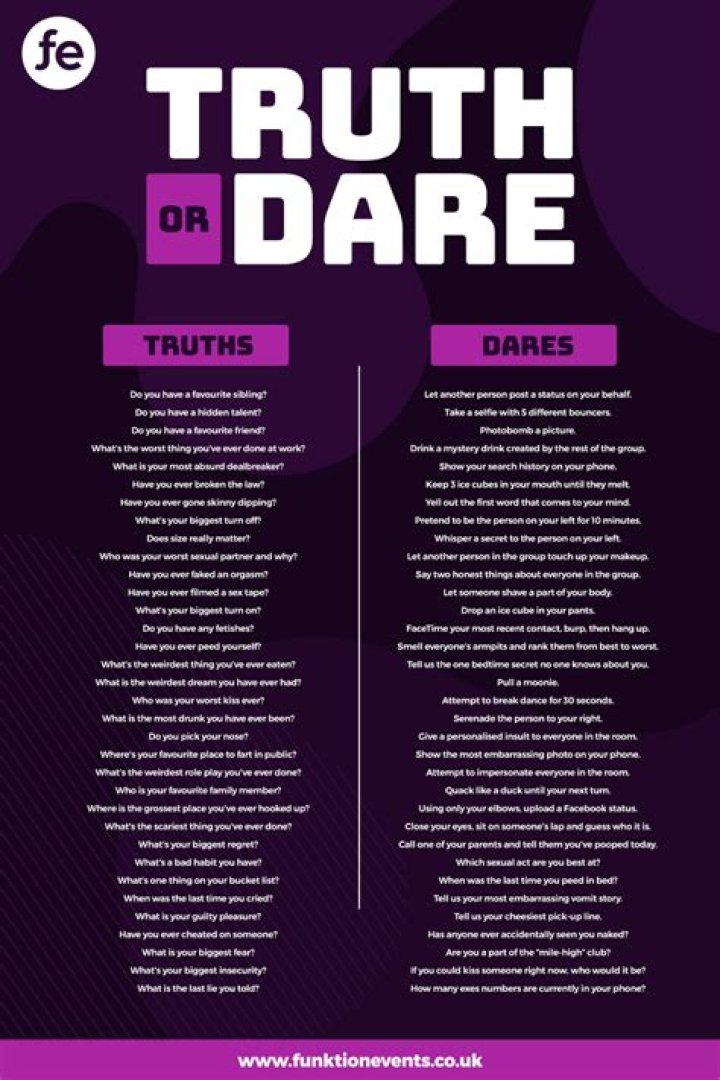 How to ask truth or dare questions?