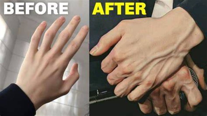 How to get veiny hands fast?