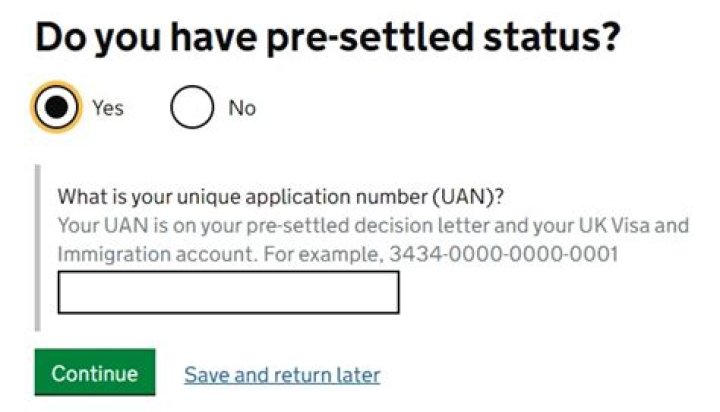How to keep pre settled status?