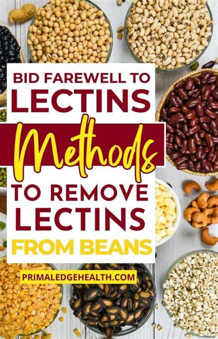 How to remove lectins from beans?