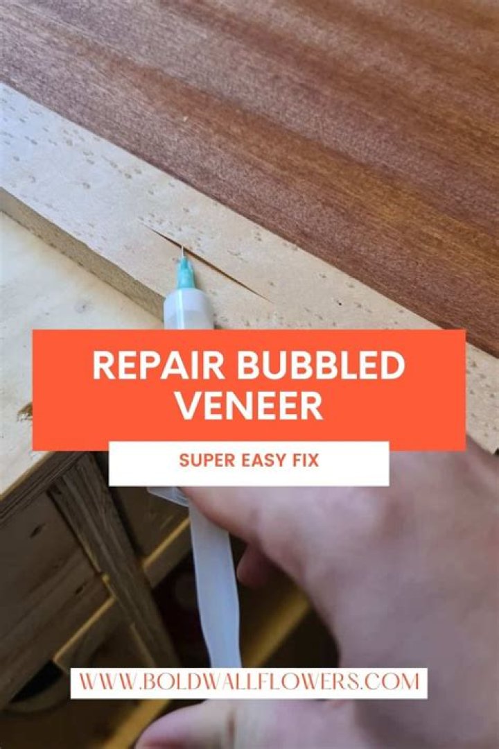 How to repair bubbled veneer?