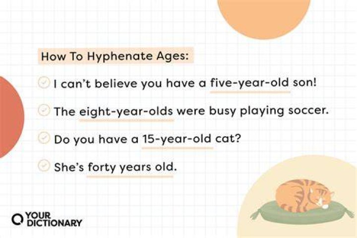 Is 13 year old hyphenated?