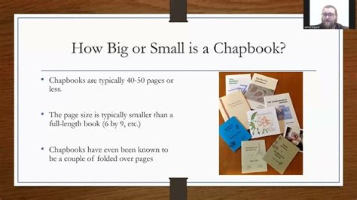 Is chapbook a word?