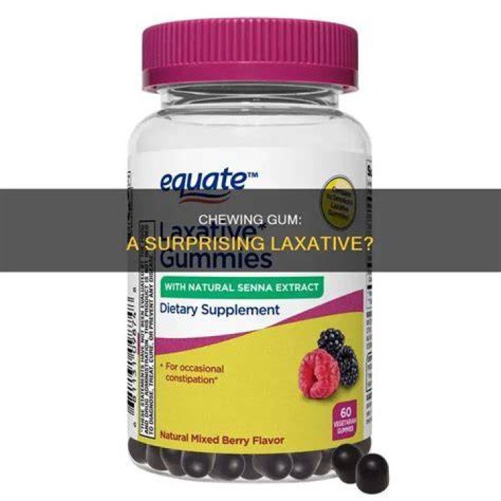 Is chewing gum a laxative?