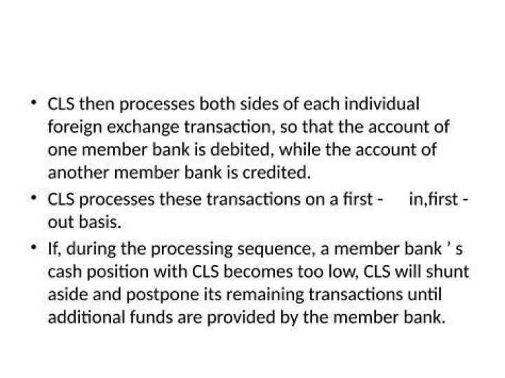 Is cls a bank?