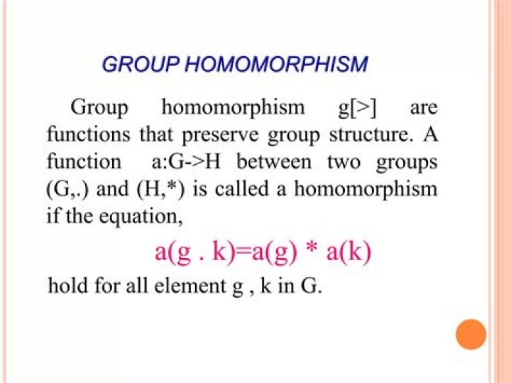 Is homomorphism a subgroup?