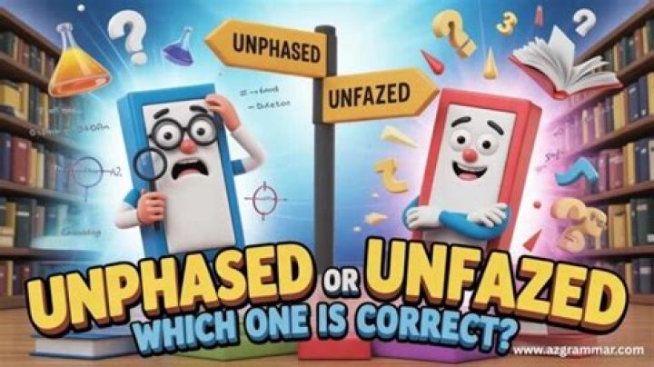 Is it unfazed or unphased?