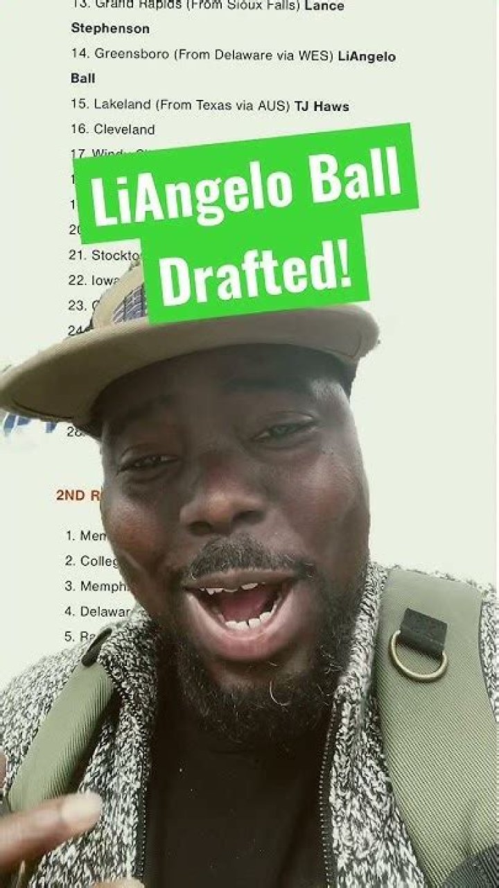 Is liangelo ball drafted?