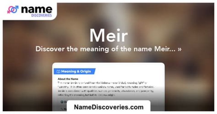 Is meir a word?