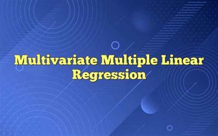 On multivariate linear regression?