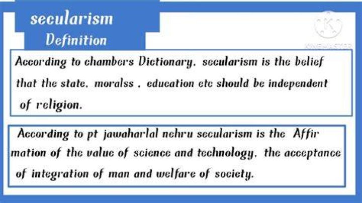 What do u mean by secularism?