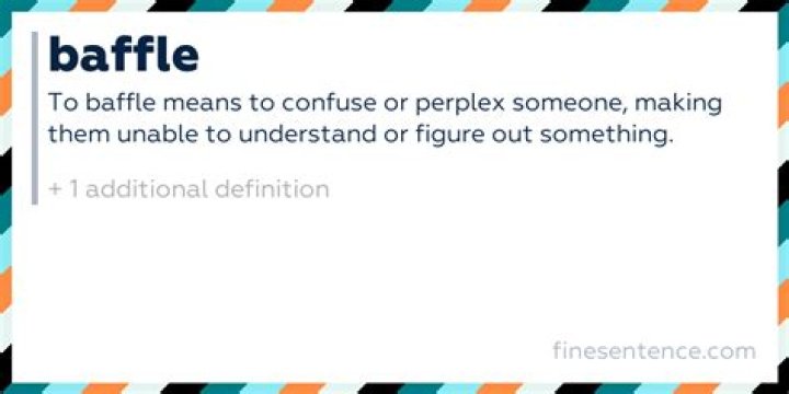 What does baffle mean?