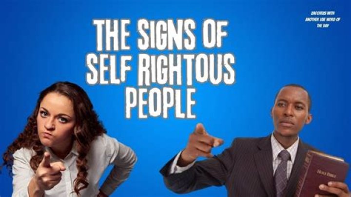What does self righteous indignation mean?