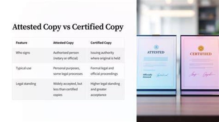 What is notarially attested?