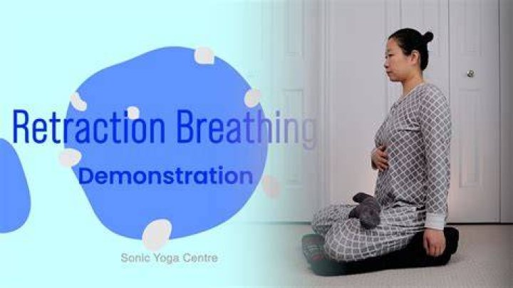 What is retracting breathing?