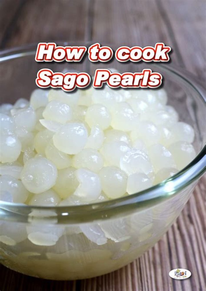 What is sago pearls?
