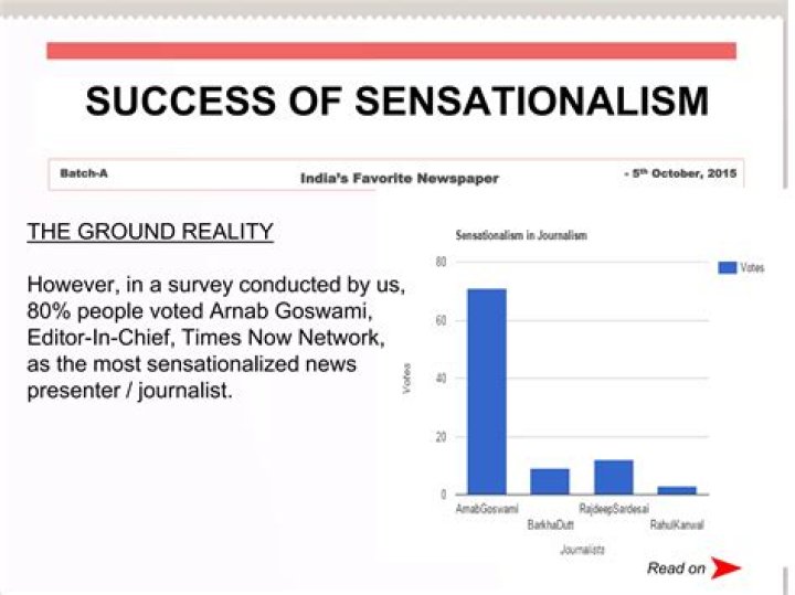 What is sensationalized news?