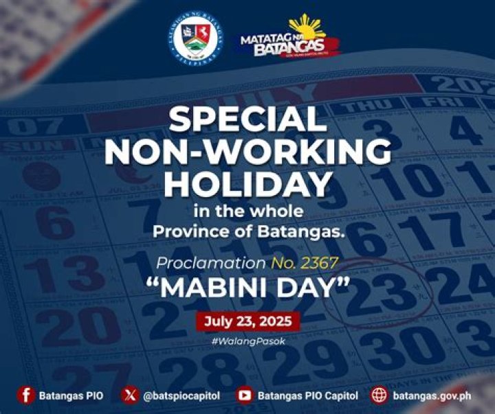 When is batangas day?