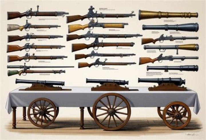 When were guns first invented?