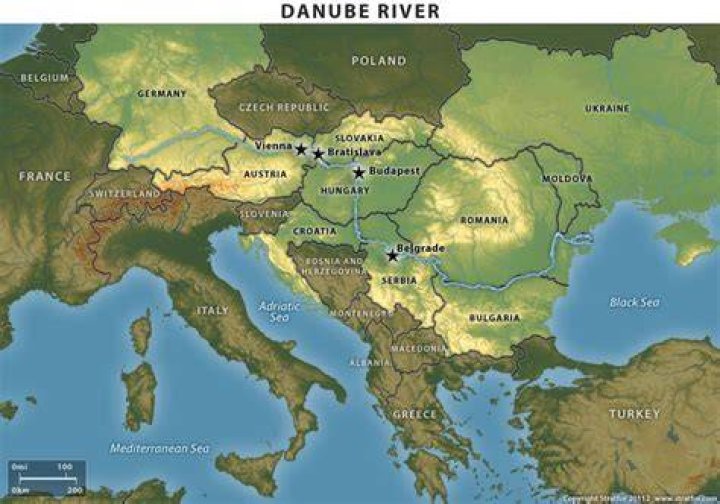 Where does danube river originate?
