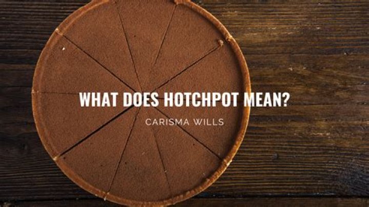 Where does the word hotchpot come from?