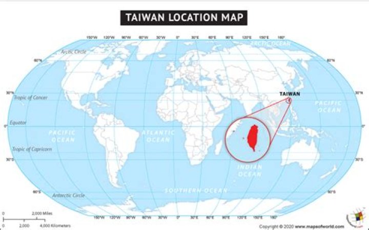 Where exactly is taiwan located?