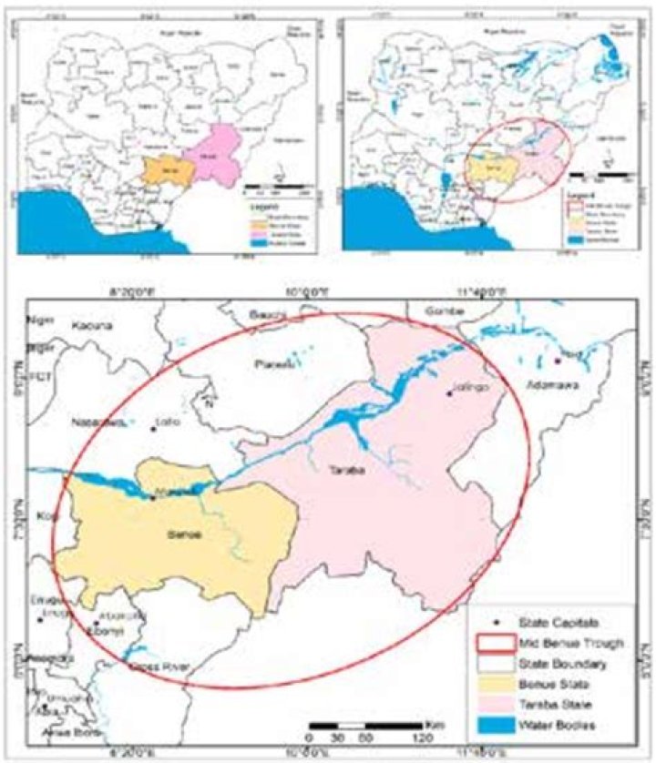 Where is benue trough?