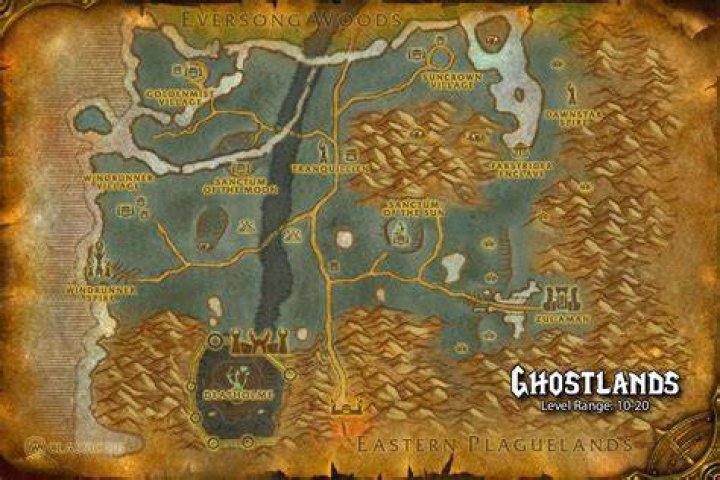Where is ghostlands in wow?