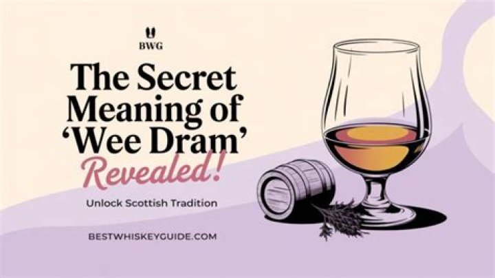Where is wee dram from?