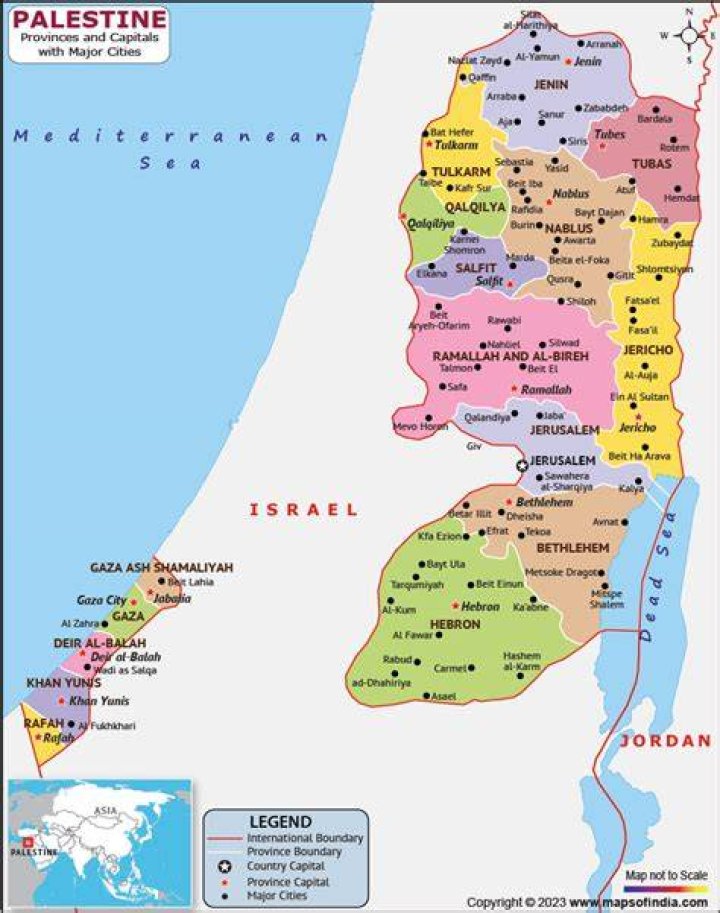 Which country is philistine today?