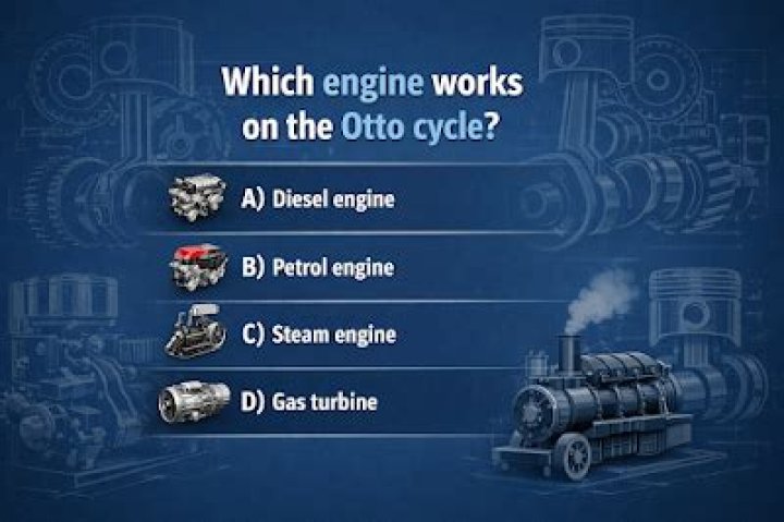 Which engine works on otto cycle?