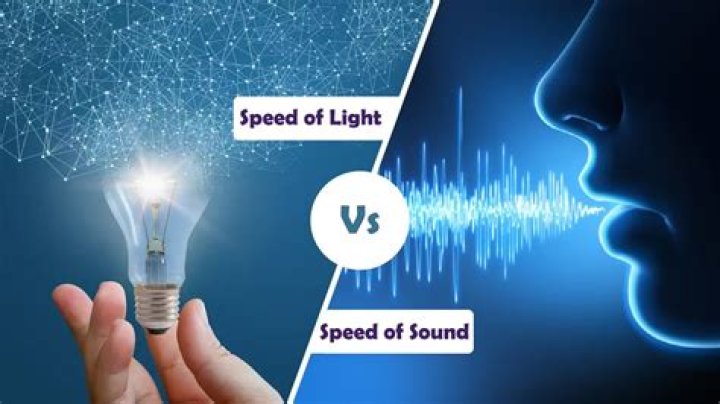 Which is fast light or sound?